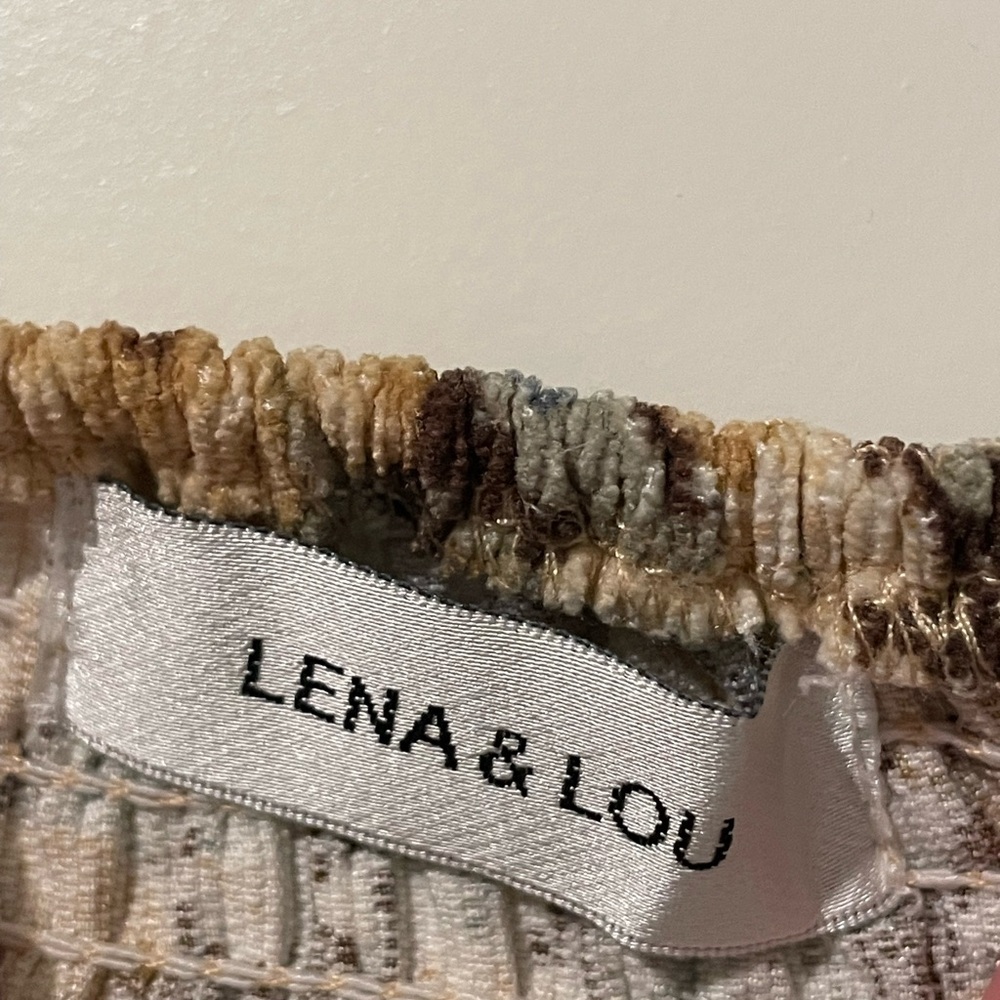 LENA AND LOU Brown Multi Color Floral Corduroy Dress with Pockets Size 3X - Picture 6 of 8